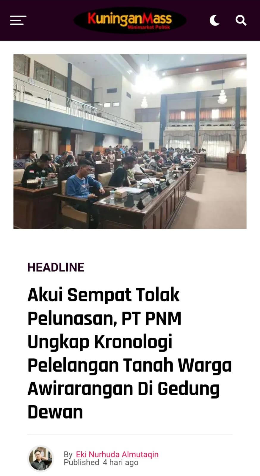 Akui Sempat Tolak Pelunasan, PT PNM Ungkap Kronologi Pelelangan Tanah Warga Awirarangan Digedung Dewan