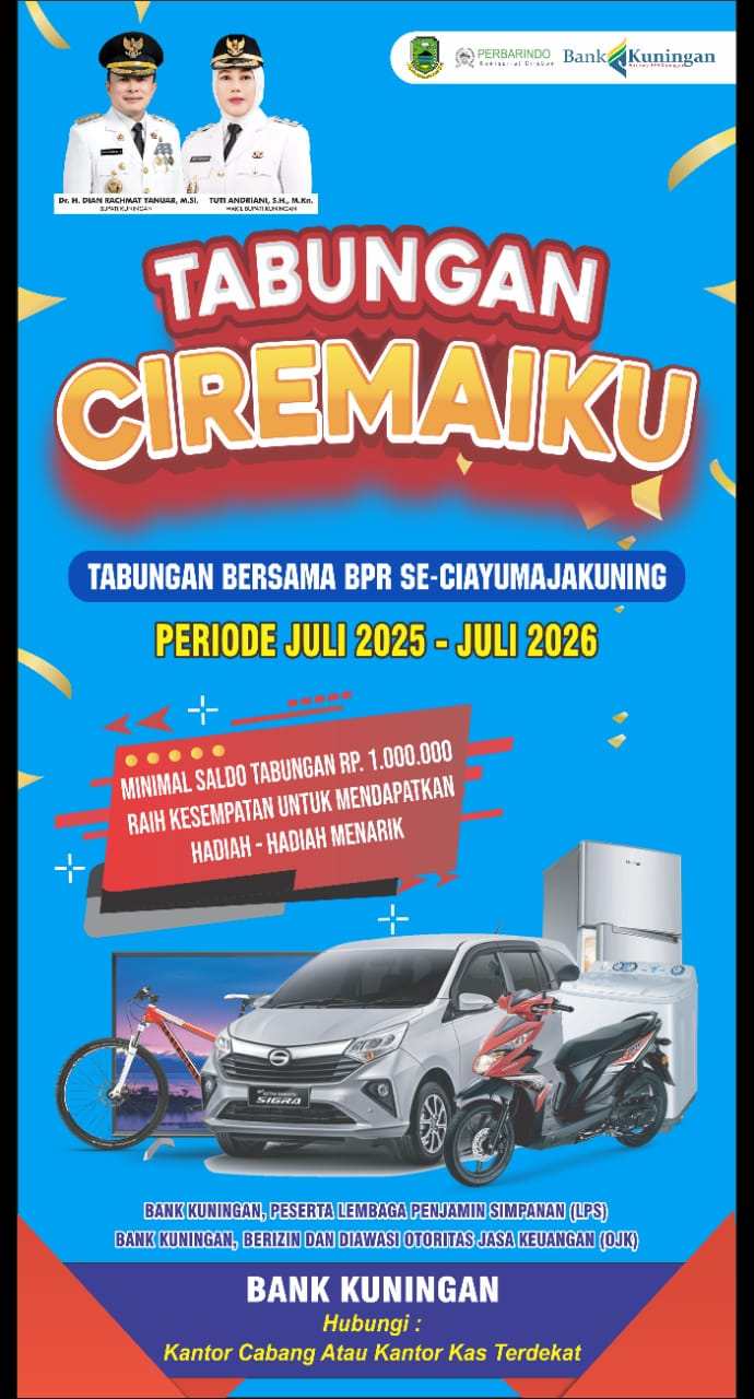 Biar Gak Nunggak Pajak Kendaraan, Tabungan Ciremaiku Bisa Jadi Solusi bahkan Berhadiah Mobil dan Motor