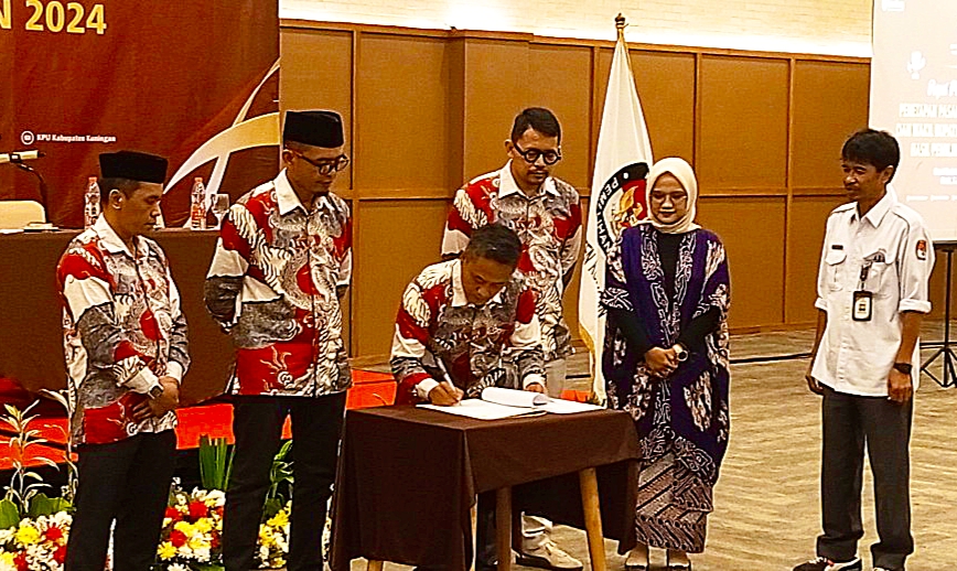 KPU Kuningan Tetapkan Dian Rachmat Yanuar-Tuti Andriani Sebagai Bupati dan Wakil Bupati Terpilih