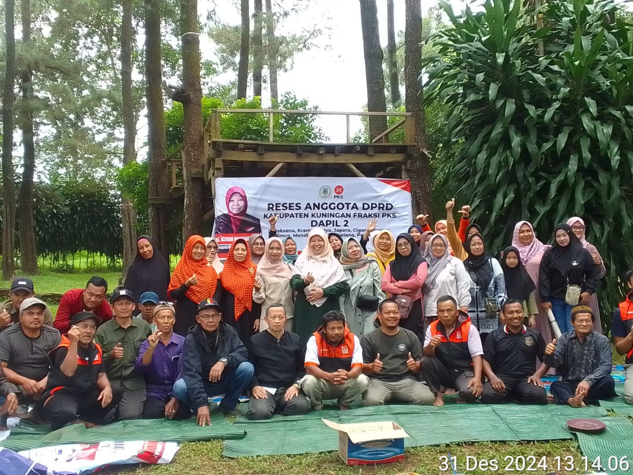 Hj. Kokom Komariyah Anggota DPRD Kabupaten Kuningan dari Fraksi PKS melaksanakan reses di daerah pemilihan (Dapil) 2