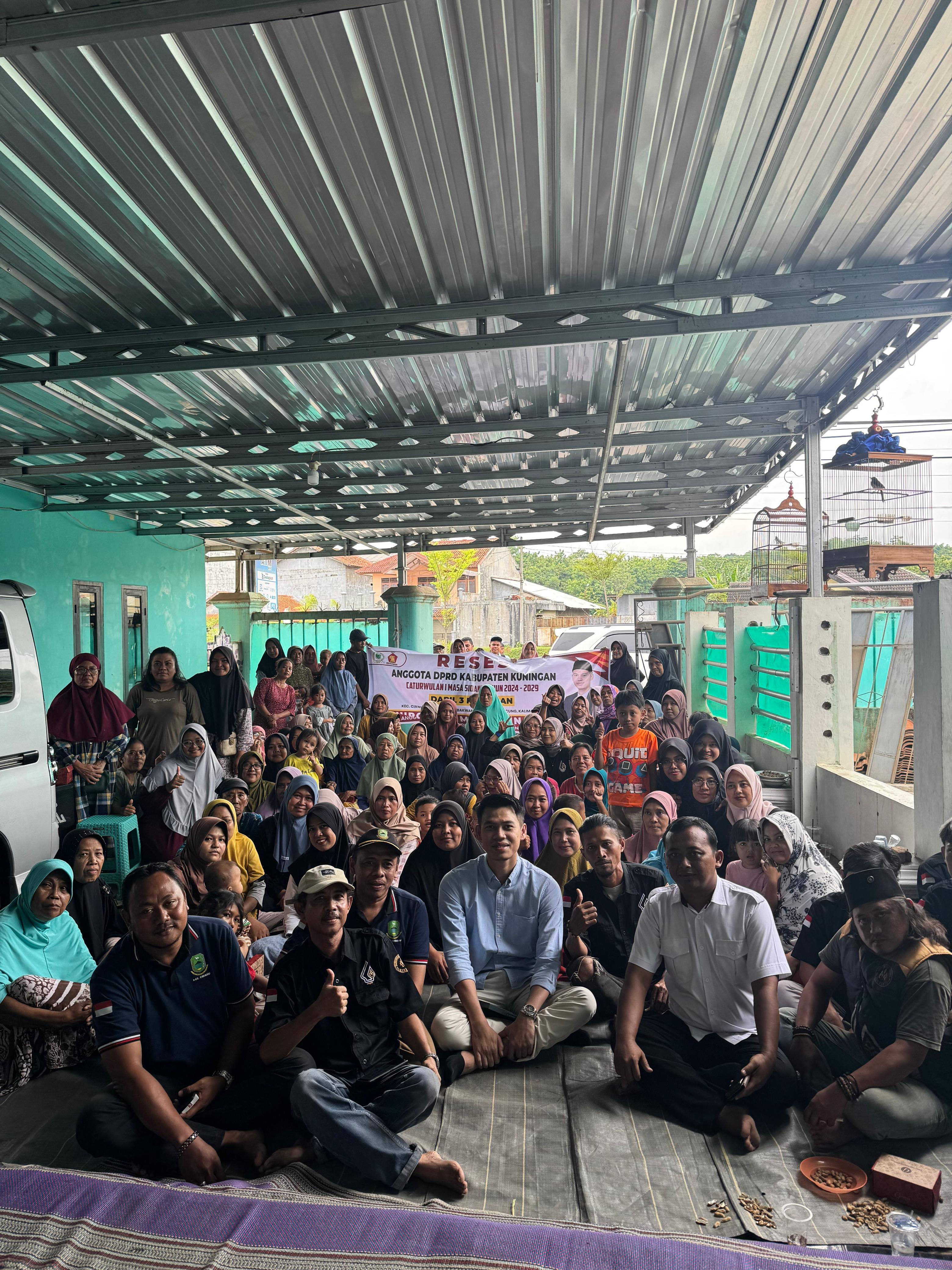 Nurcholis Mauludinsyah Anggota DPRD Kabupaten Kuningan dari Fraksi Gerindra melaksanakan reses di daerah pemilihan (Dapil) 3